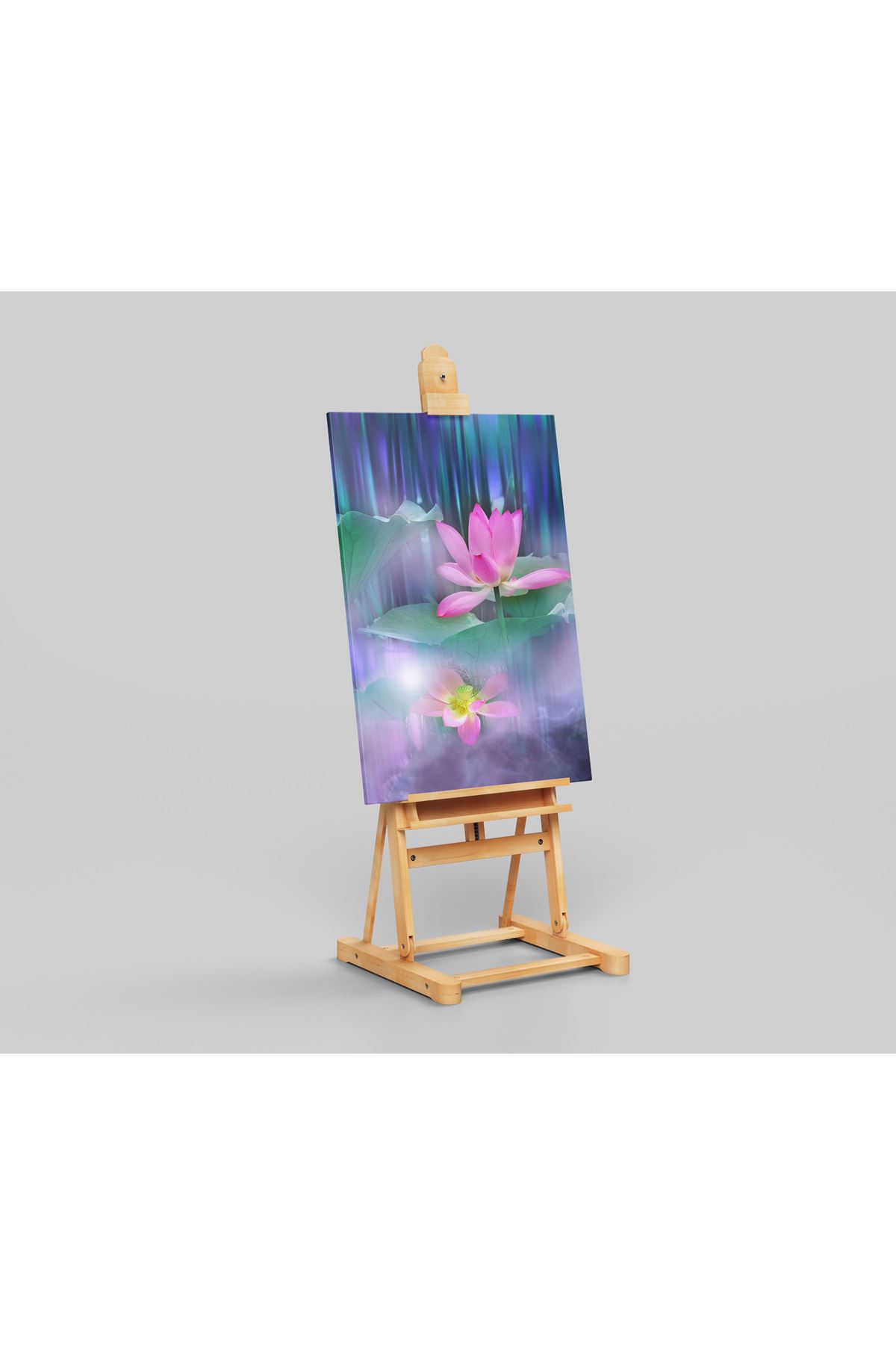 Yüksek Çözünürlüklü Lotus Çiçeği Kanvas Tablo