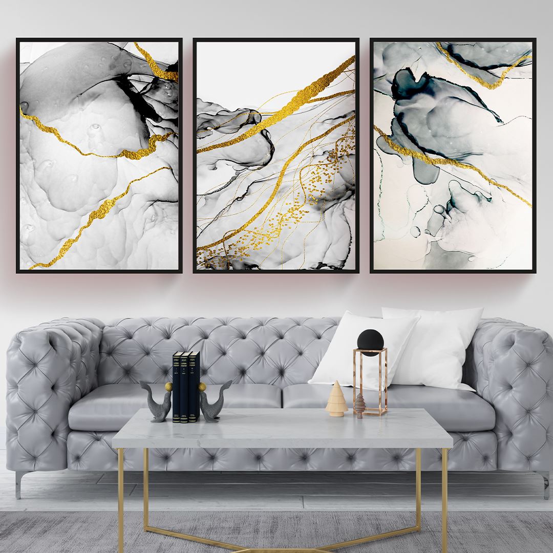 Luxury Abstract  Set Kanvas Tablo 