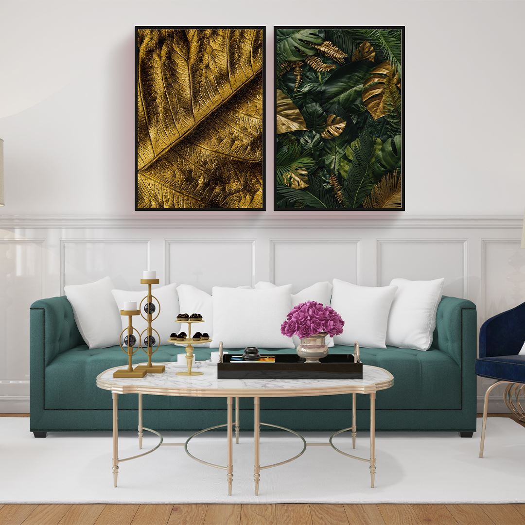 Luxury Leaf Canvas Set