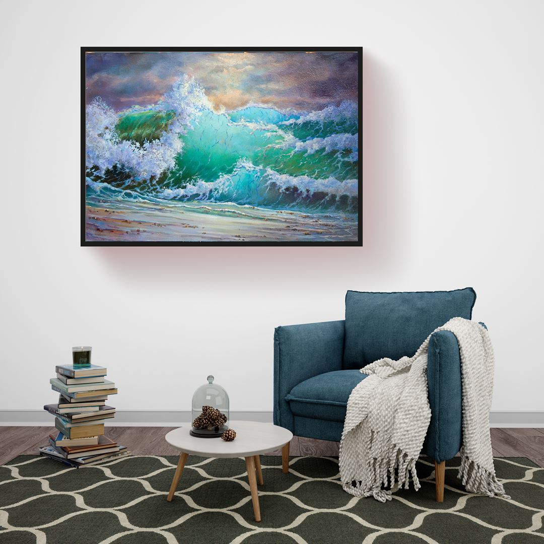 Big Sea Waves Canvas