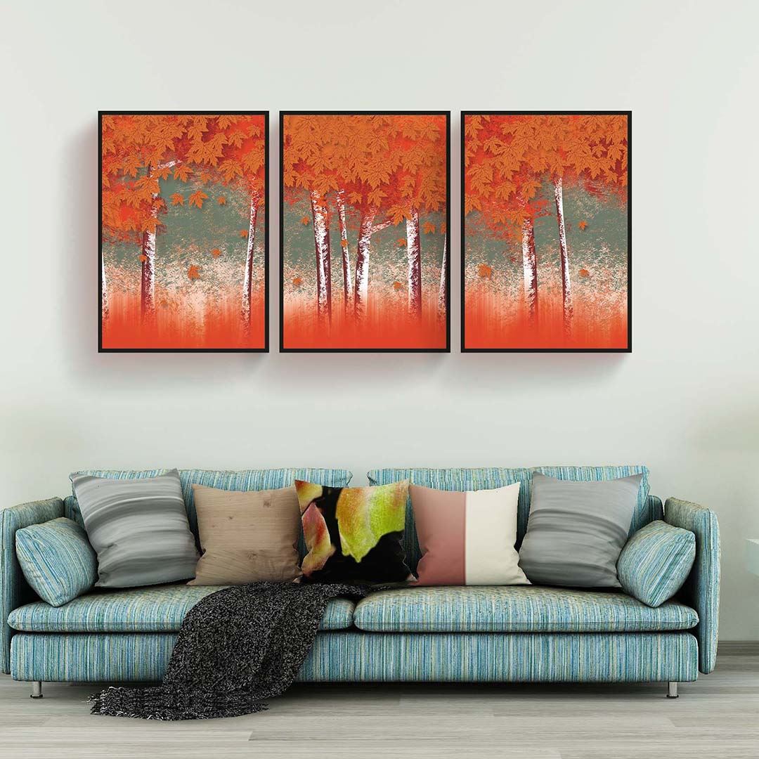 Red Tree's Canvas Set