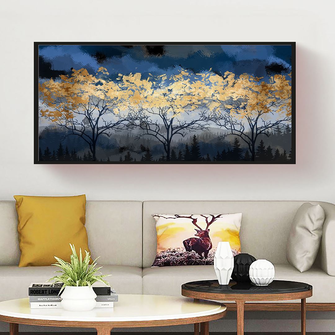 Forest At Night Canvas