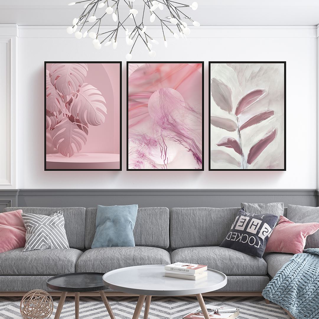 Sweet Pink Canvas Set