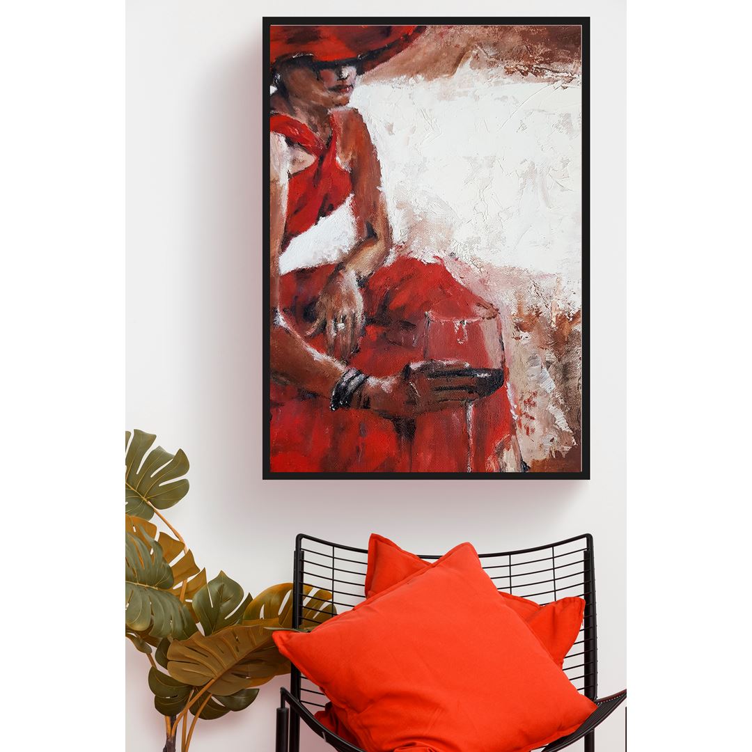 Red Woman Canvas