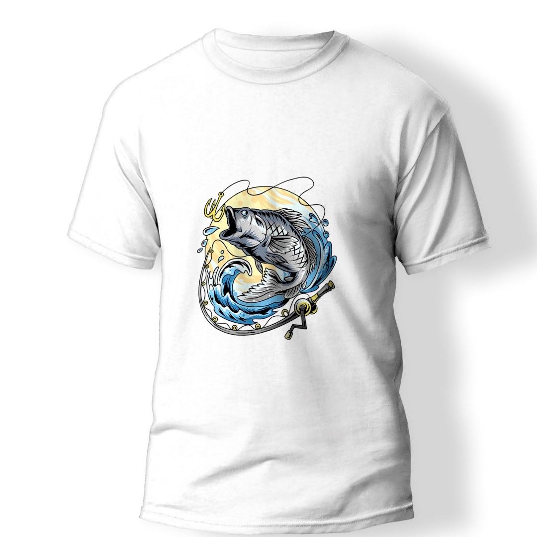 AnglerFishing Baskılı T-Shirt  