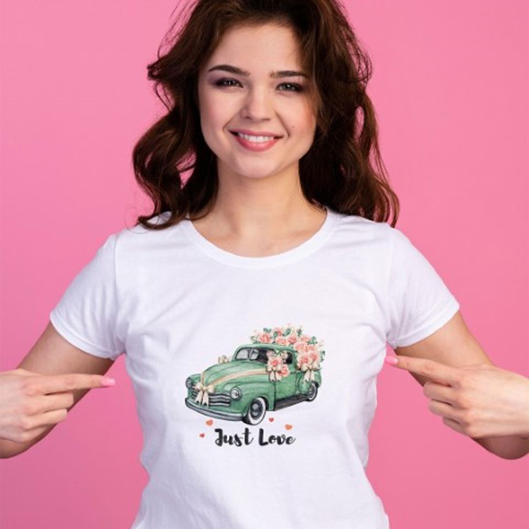 Just Love Baskılı T-Shirt 