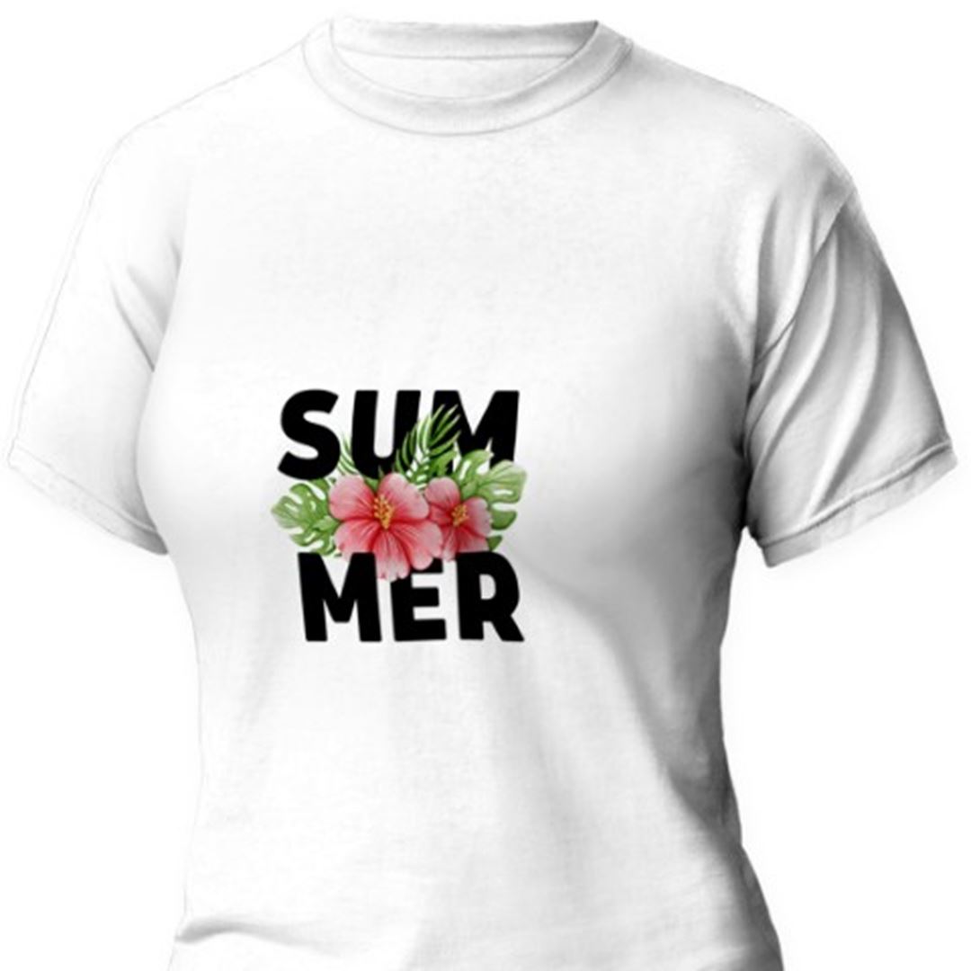 Summer Baskılı T-Shirt  