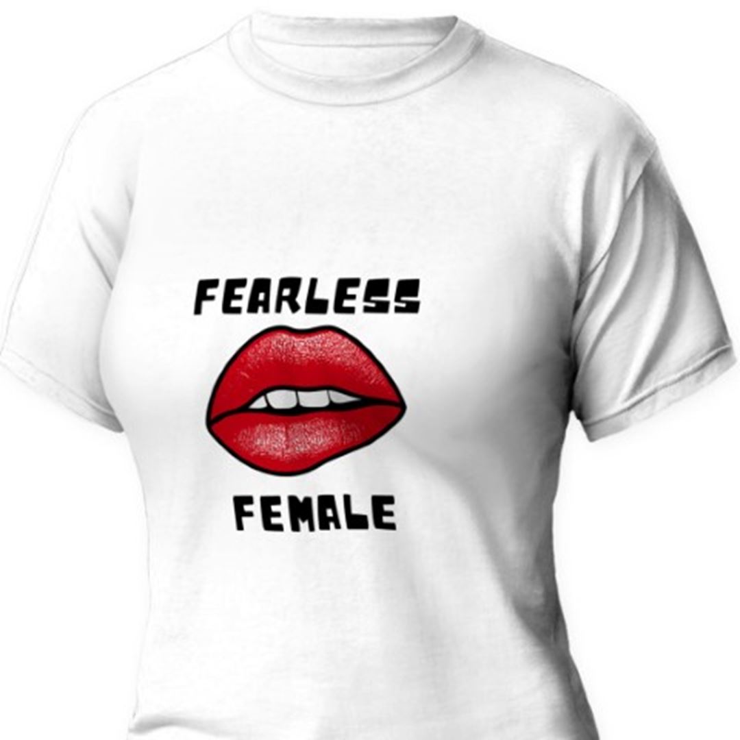 Fearless Female Baskılı T-Shirt 