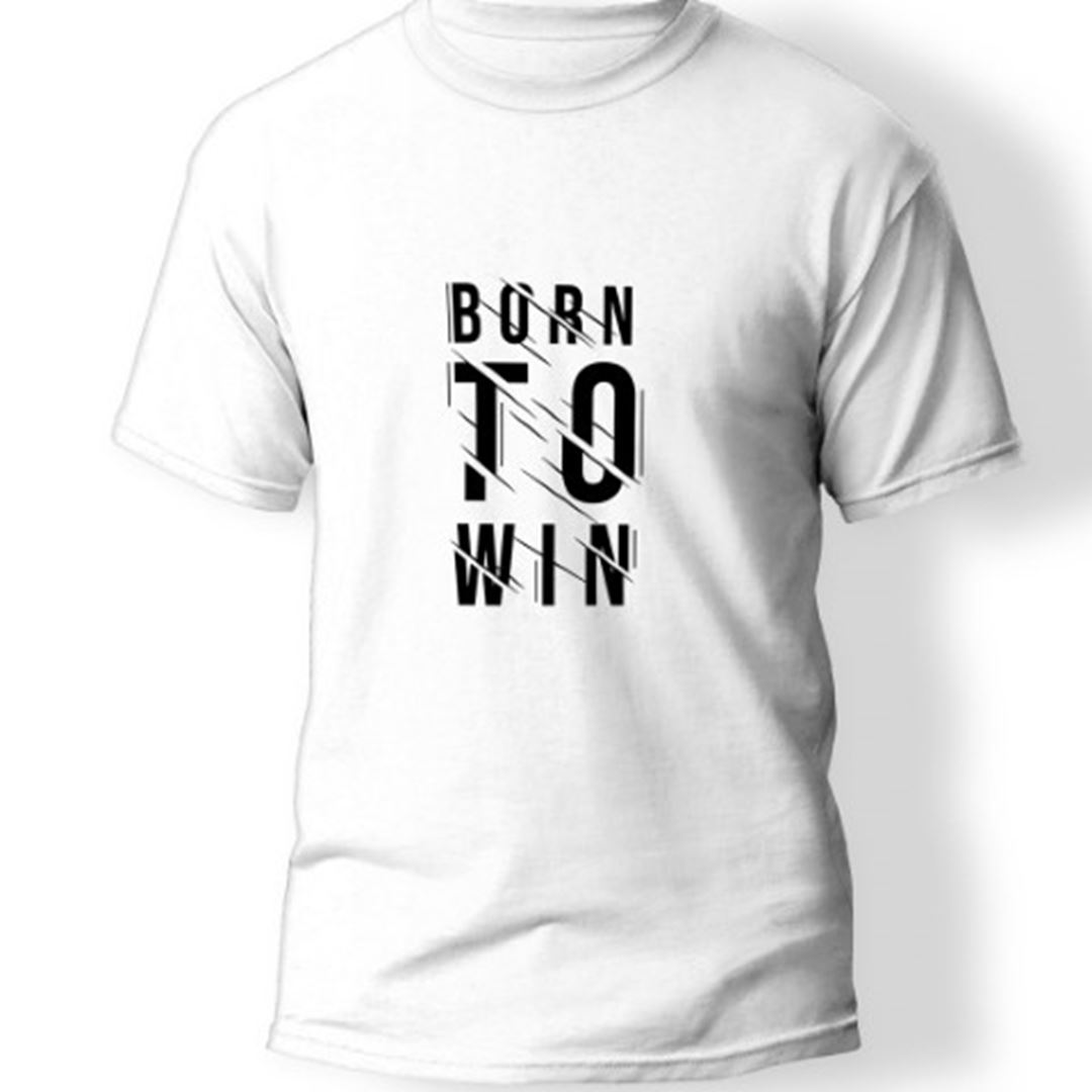 Born To Win Baskılı T-Shirt  
