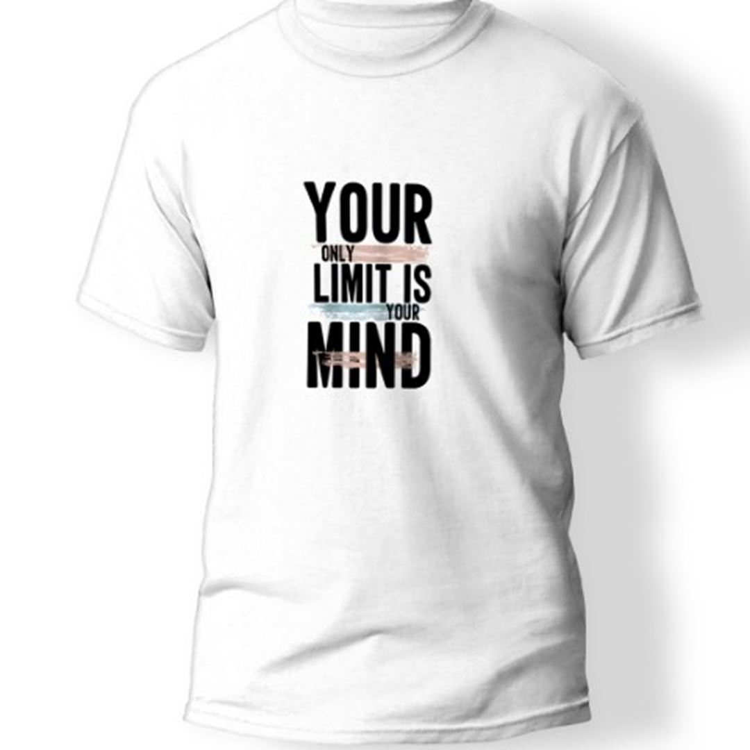 Your Only Limit is Your Mind Baskılı T-Shirt 