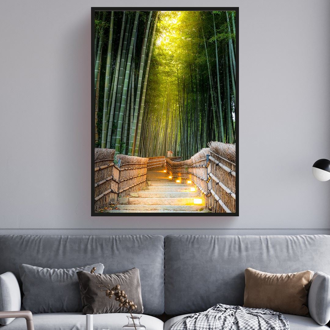Bambu Ormanı Kanvas Tablo
