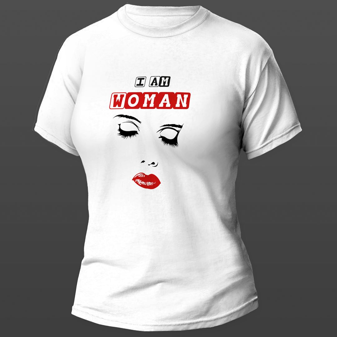 I'm Woman Baskılı T-Shirt 