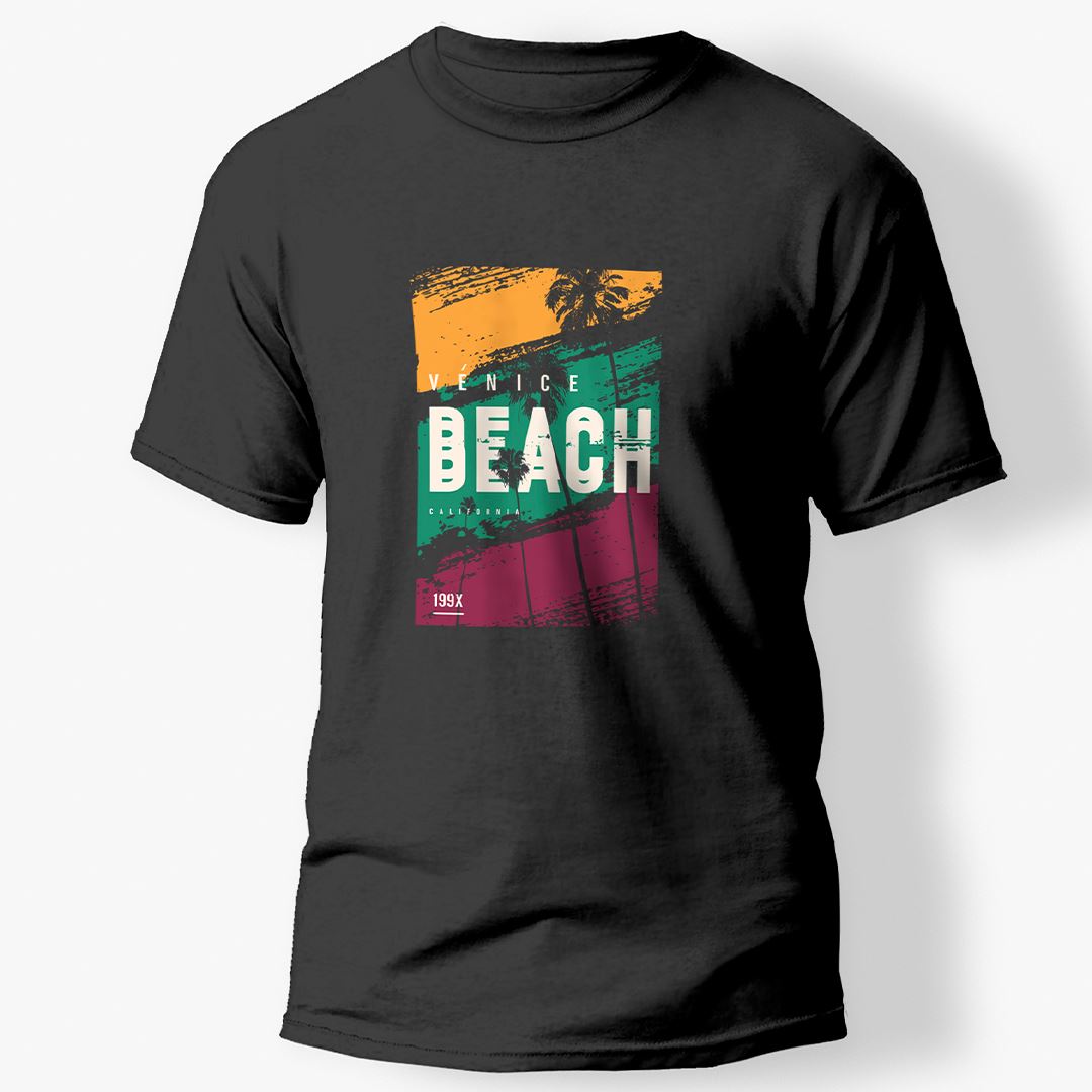 Venice Beach Baskılı T-Shirt