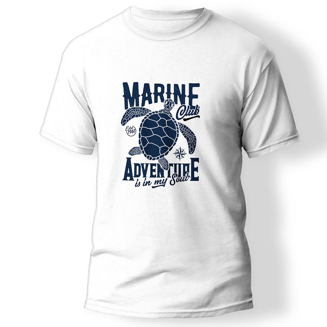 Marine Club Baskılı T-Shirt 