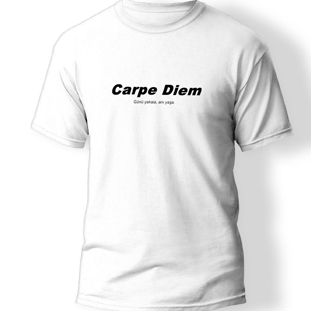 Carpe Diem Baskılı T-Shirt