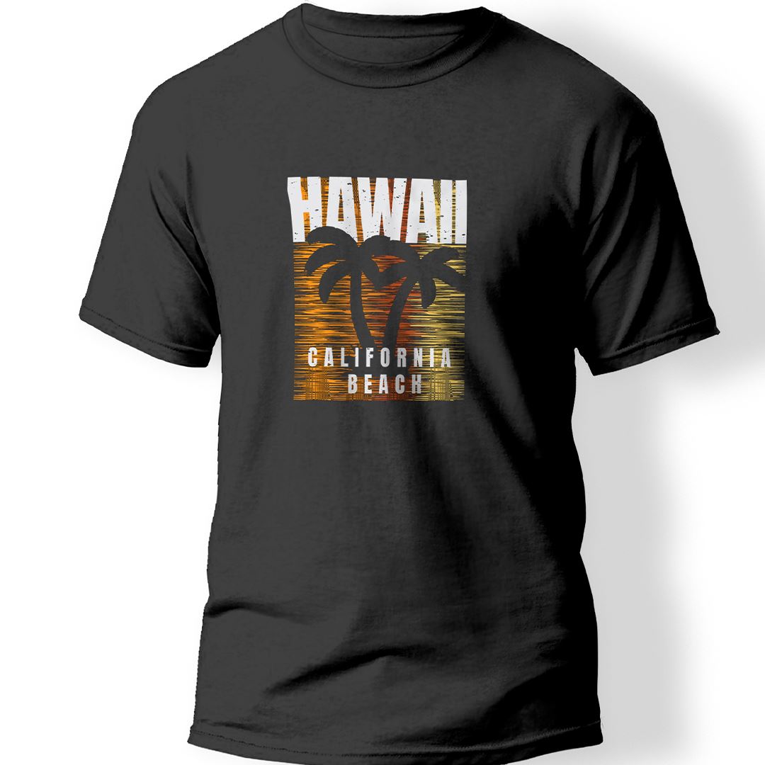 Hawaii Baskılı T-Shirt