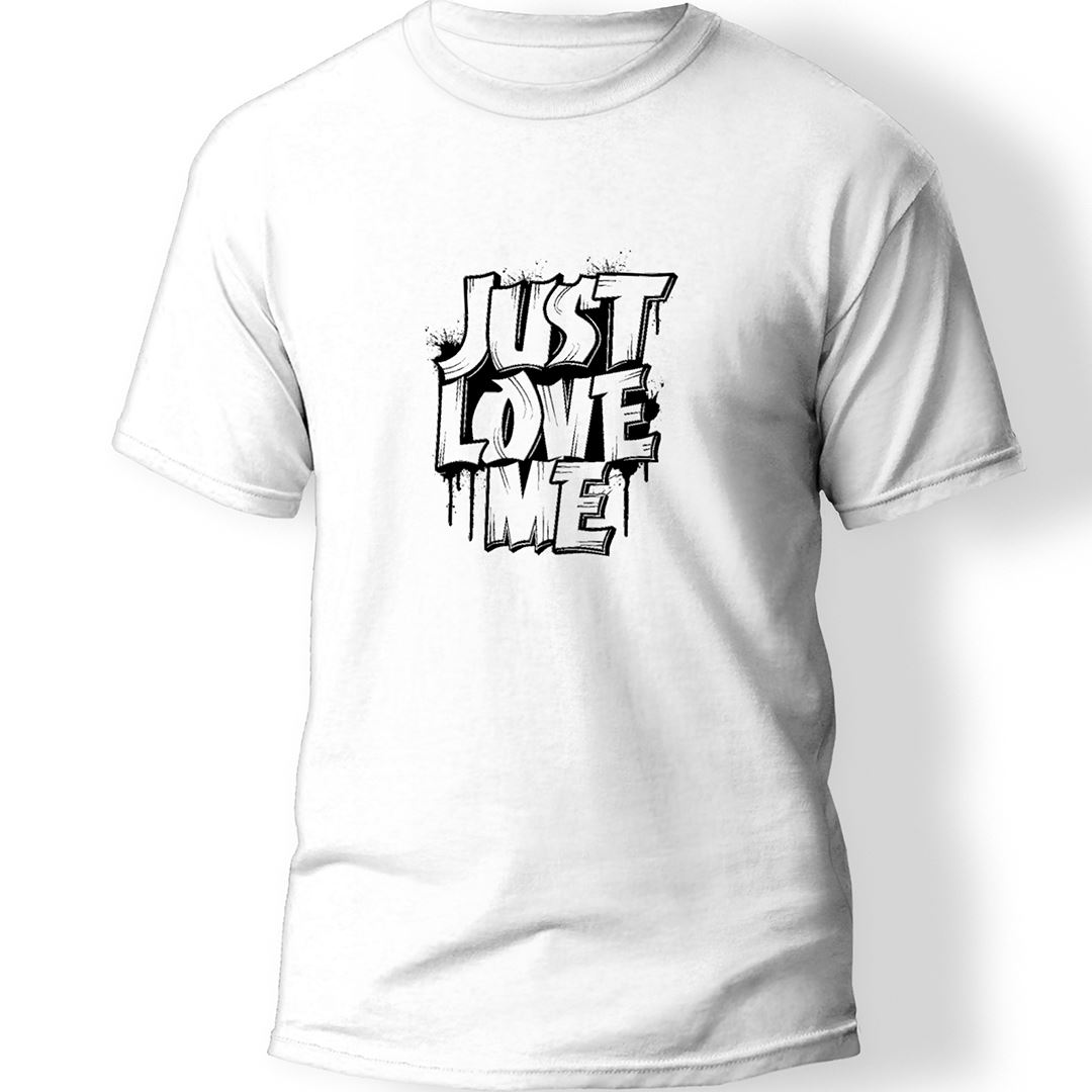 Just Love Me Baskılı T-Shirt