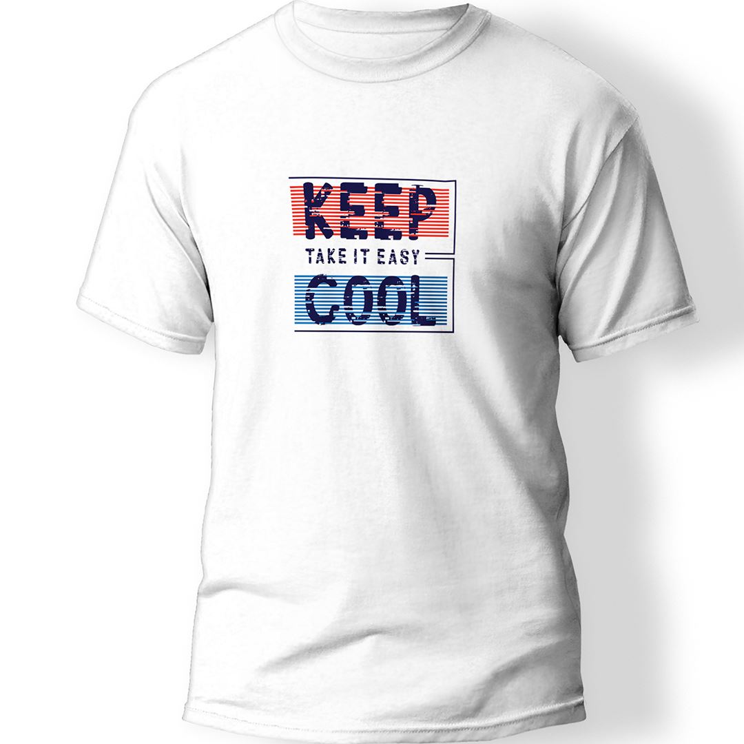 Keep Cool Baskılı T-Shirt