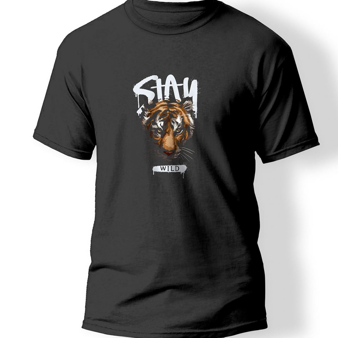 Stay Wild Baskılı T-Shirt