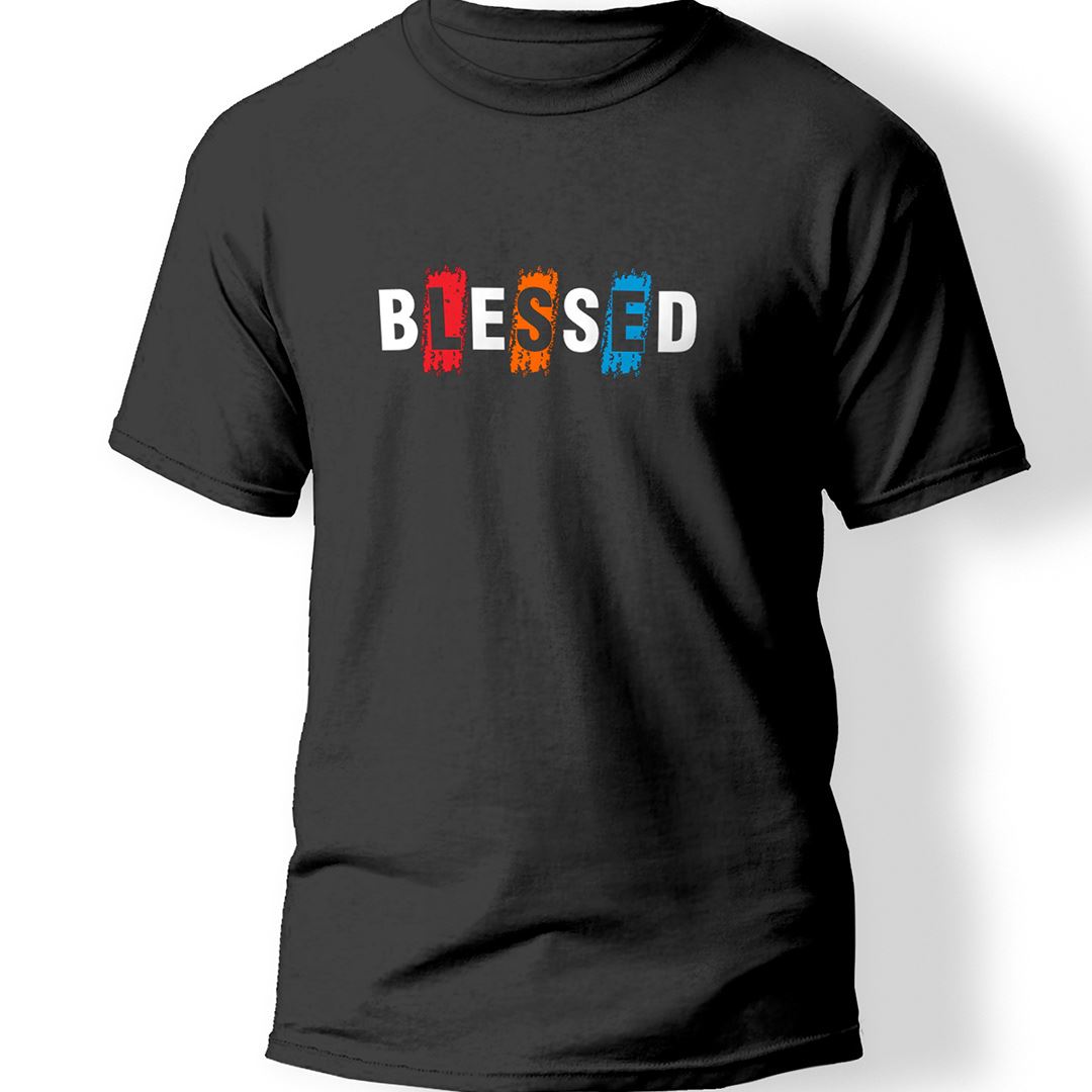 Blessed Baskılı T-Shirt
