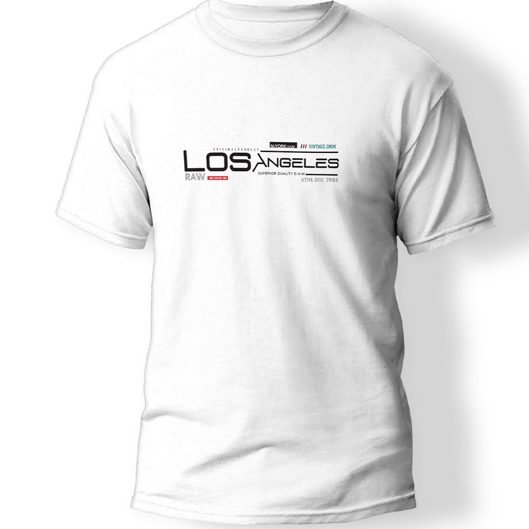 Los Angeles Baskılı T-Shirt