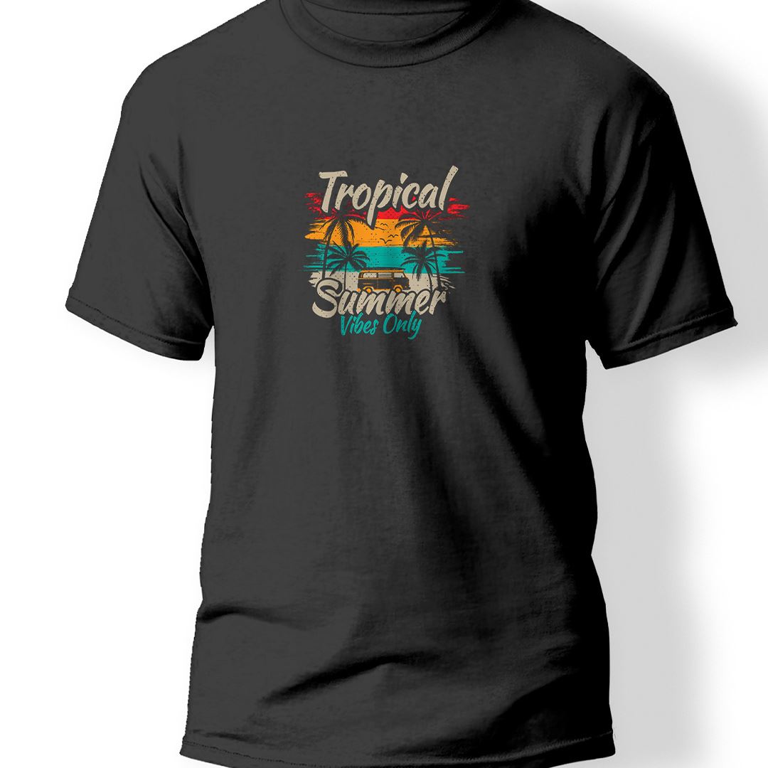 Tropical Summer Baskılı T-Shirt 