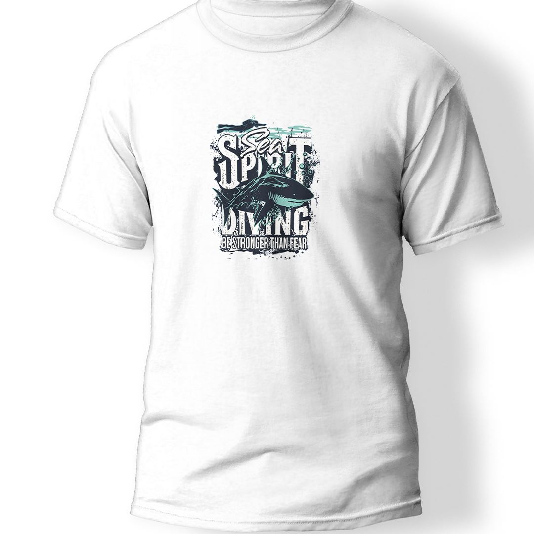 Sea Spirit Diving Baskılı T-Shirt