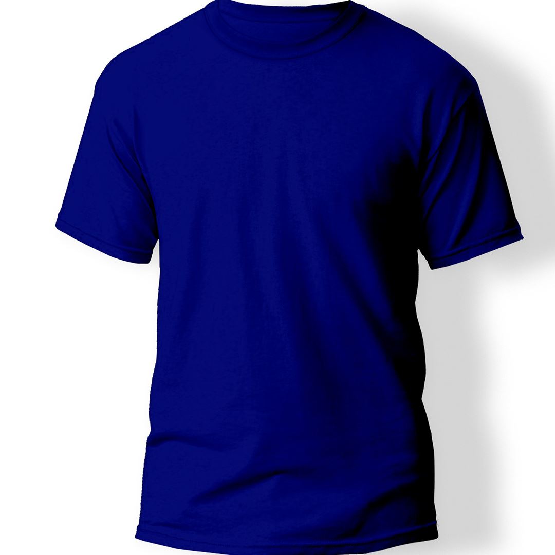 Baskısız Sax Mavi T-Shirt