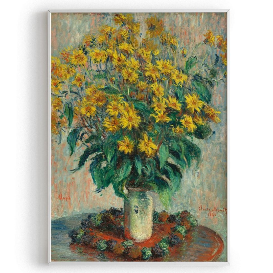 Cladue Monet "Jerusalem Artichoke Flowers"  Poster