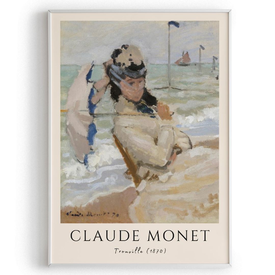 Cladue Monet "Trouville"  1870 Poster