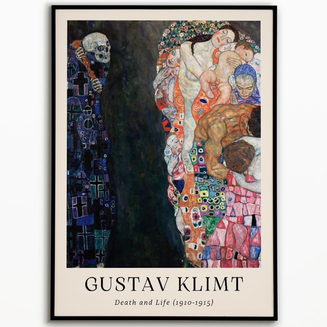 Gustav Klimt "Death and Life" 1910 - 1915 Poster