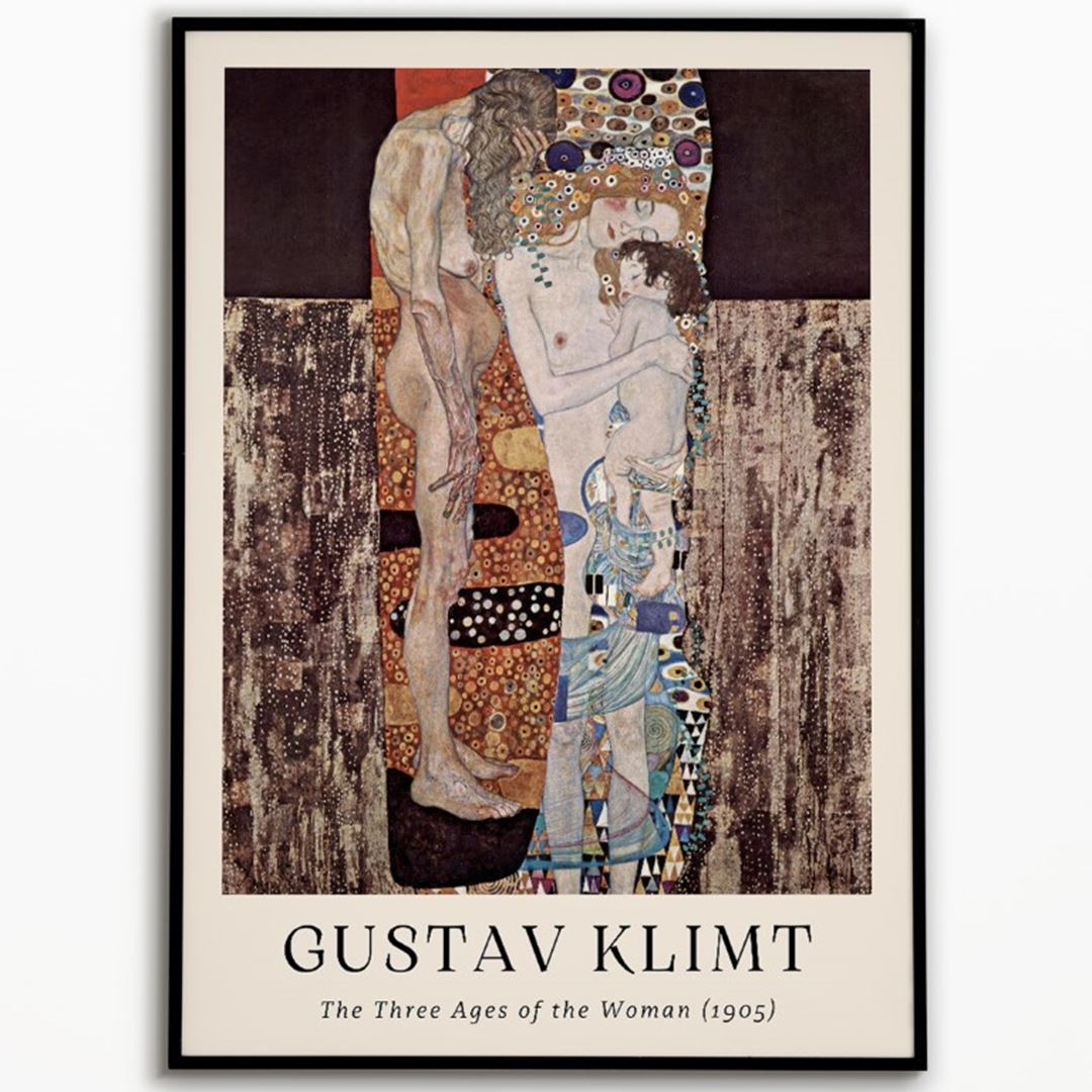 Gustav Klimt "The Three Ages of the Woman" 1905 Poster