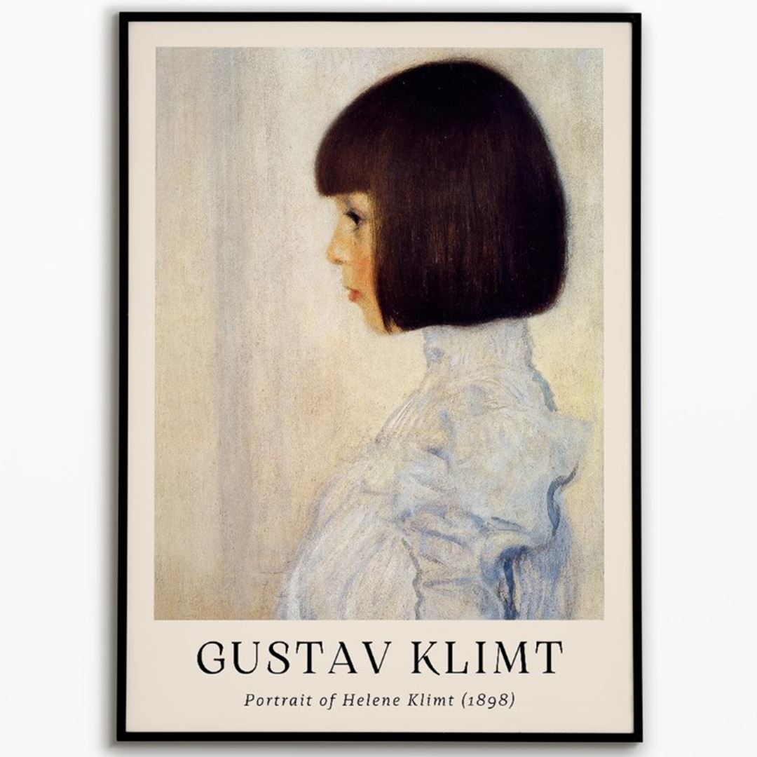 Gustav Klimt "Portrait of Helene Klimt" 1898 Poster