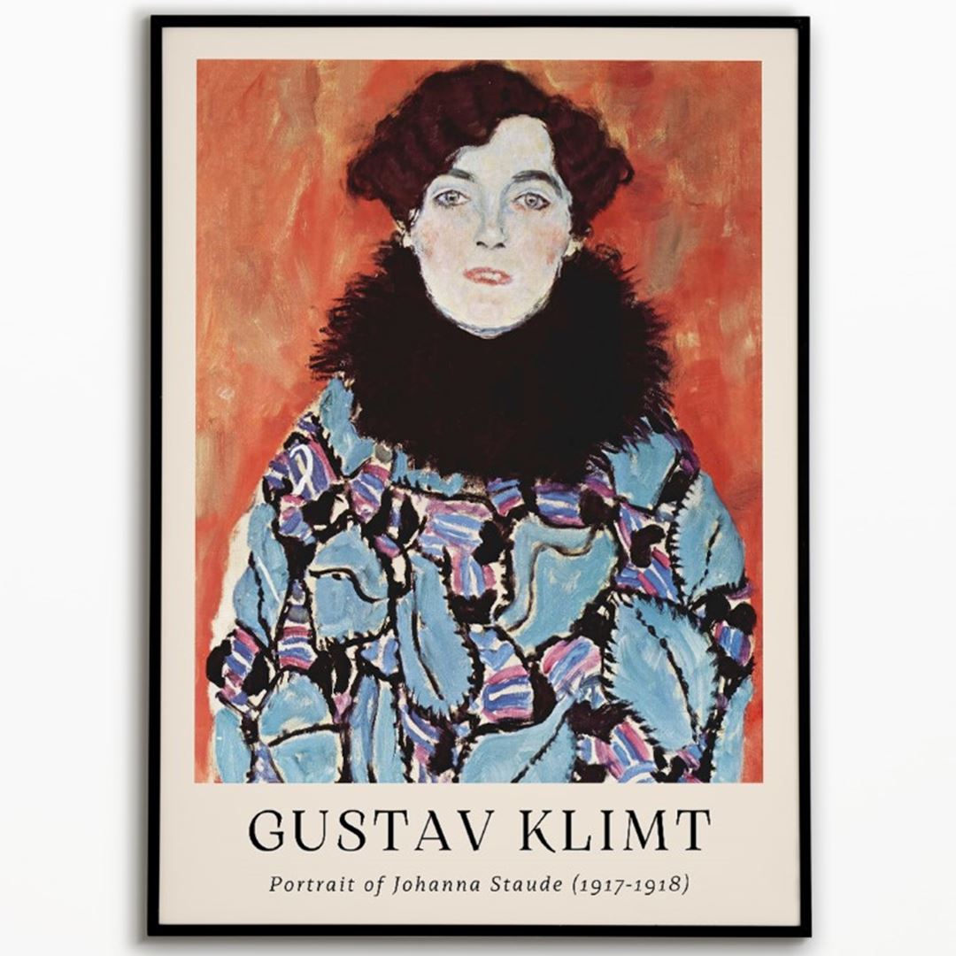 Gustav Klimt "Portrait of Johanna Staude" 1917 - 1918 Poster