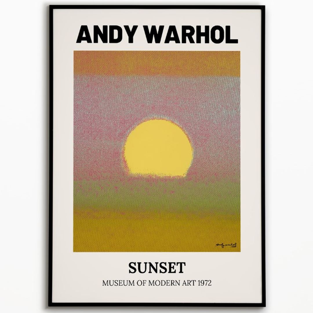 Andy Warhol "Sunset" Poster