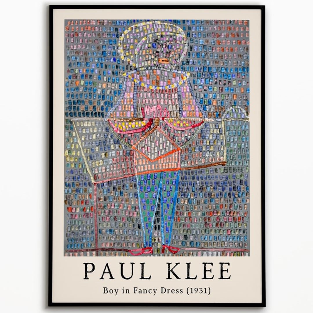 Paul Klee "Boy in Fancy Dress" 1931 Poster