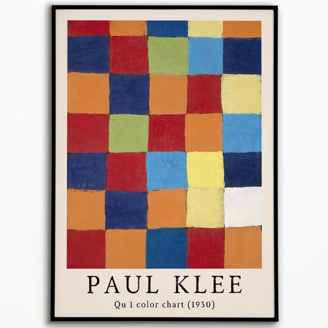 Paul Klee "Qu 1 Color Chart" 1930 Poster