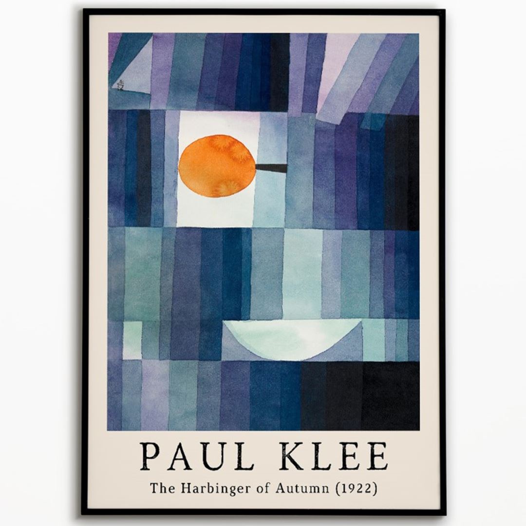 Paul Klee "The Harbinger of Autumn " 1922 Poster