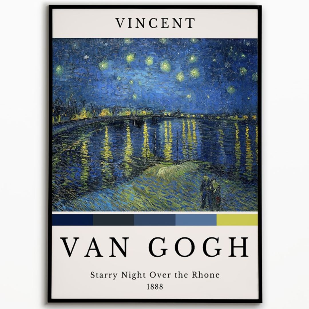 Van Gogh "Starry Night Over the Rhone" 1888 Poster