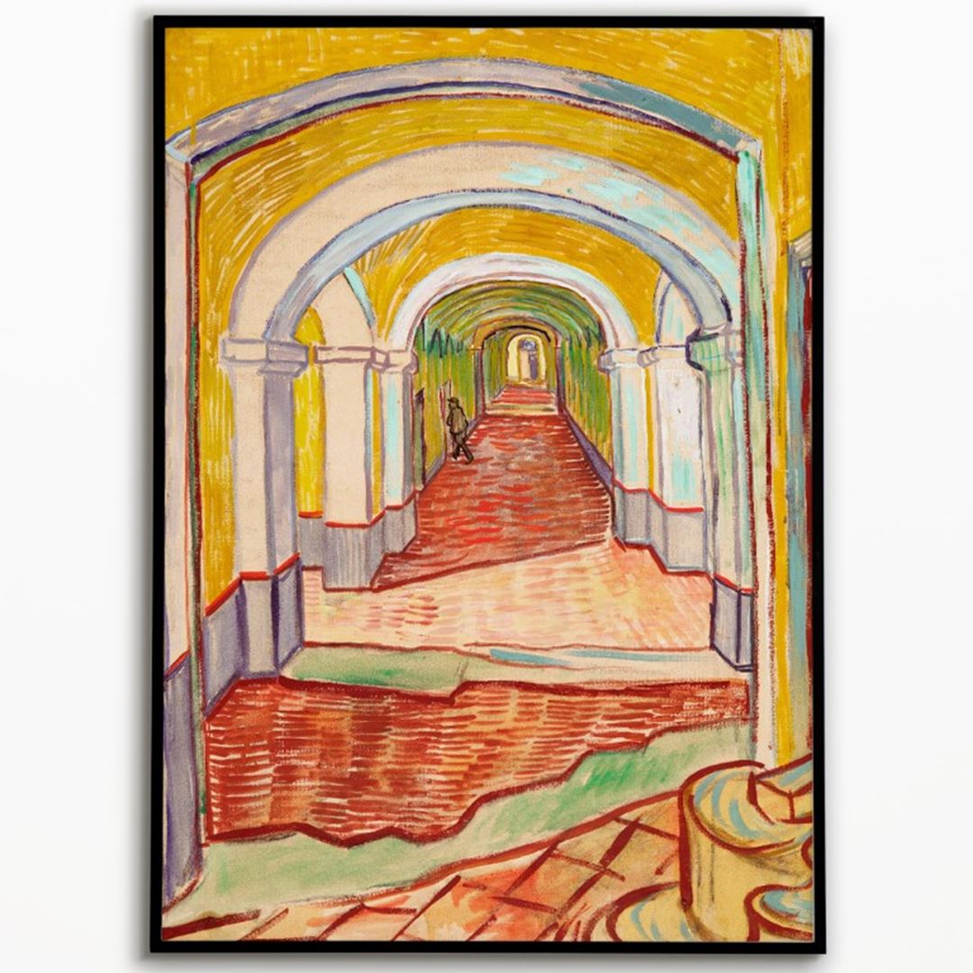 Van Gogh "Corridor in the Asylum " Poster 