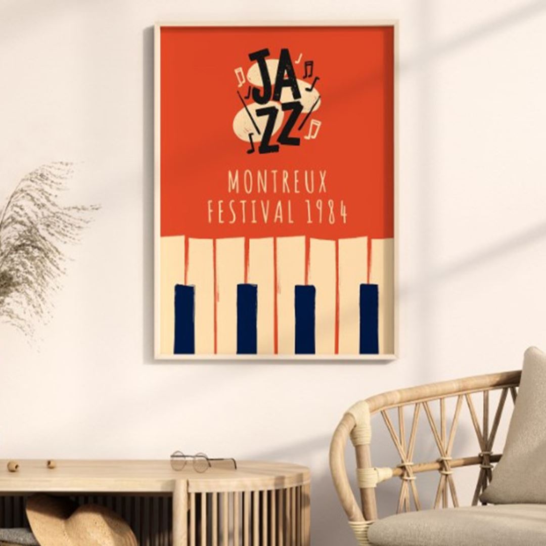 Jazz Montreux Festival 1984 Kanvas Tablo