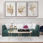 Gold and White Modern Canvas Set