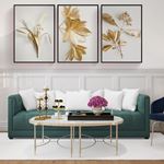 Gold and White II Modern Canvas Set