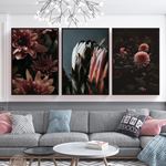 Soft Floral Canvas Set