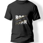 Rock Star Baskılı T-Shirt  