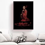 Flamenko Dansçı Kadın,  Flamenco Dancer Woman Kanvas Tablo