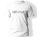 Cest La Vie Paris Baskılı T-Shirt 