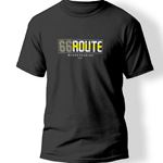66 Route Baskılı T-Shirt