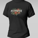 Flower Baskılı T-Shirt