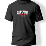 Never Baskılı T-Shirt